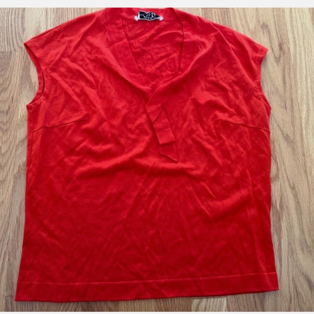 Vintage Tricosa women’s medium red tank made in France